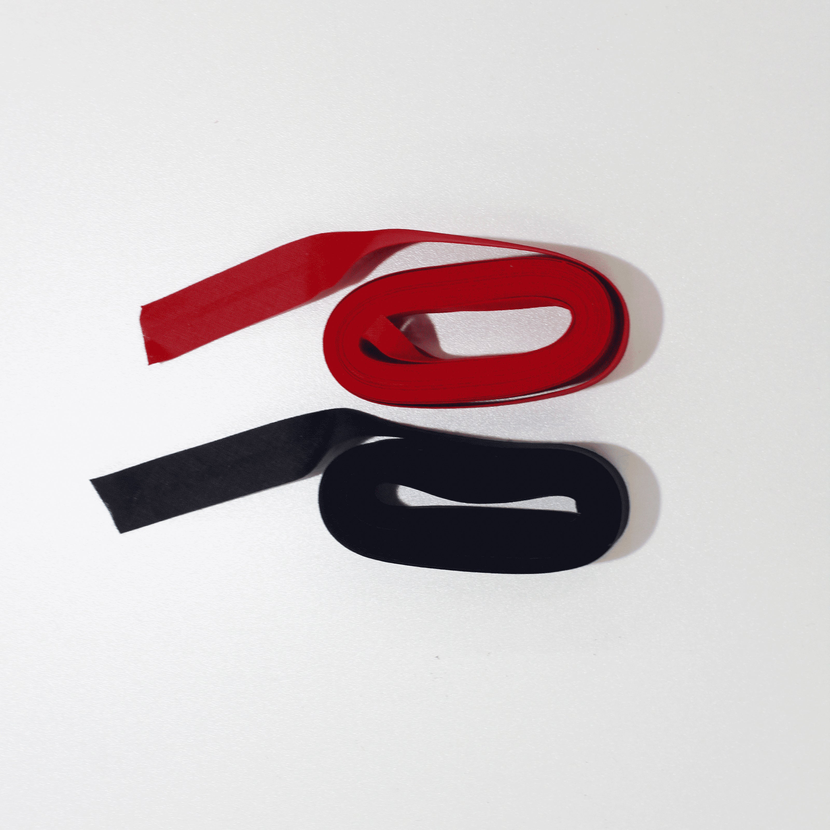 Fita Vies Algodão 18mm Vermelho e Azul Marinho Fita Vies Retrosaria