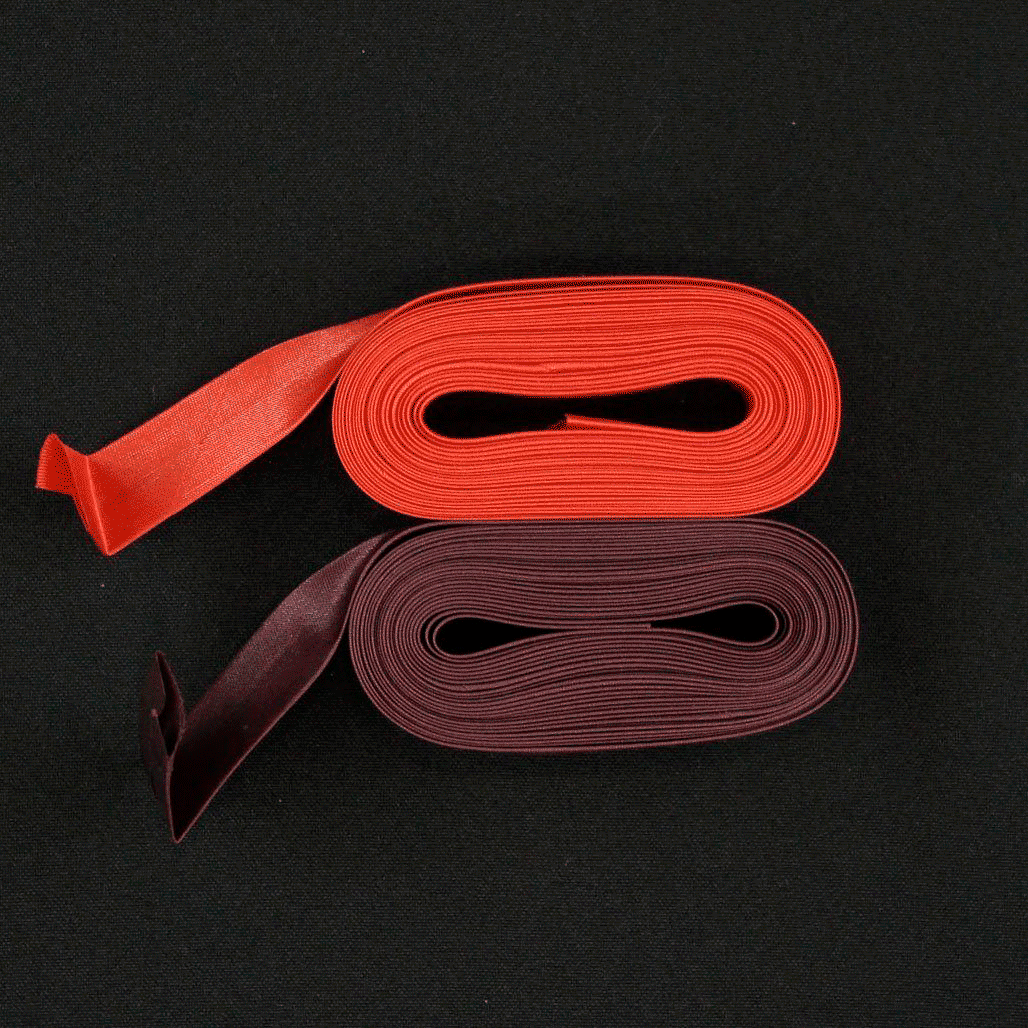 Fita Vies Cetim Bordeaux & Vermelho Fita Vies Retrosaria