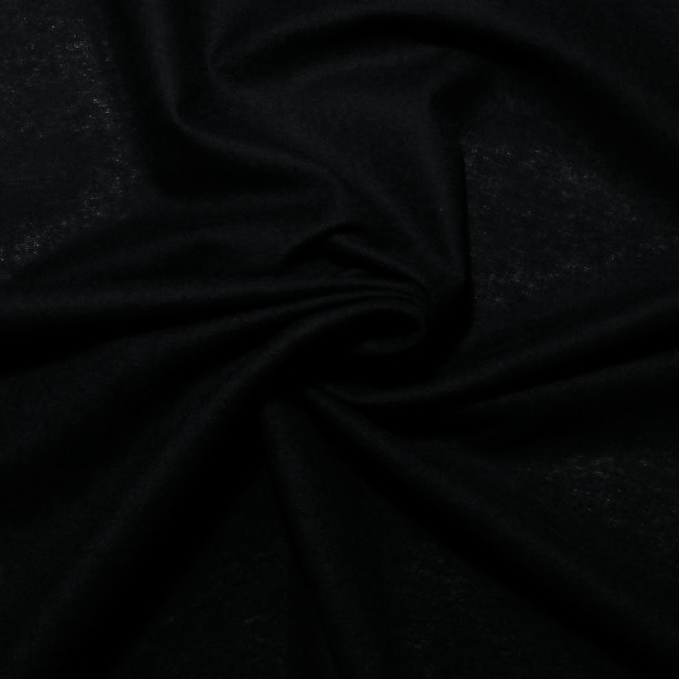 Flanela Preto Flanela Tecido para Vestuário