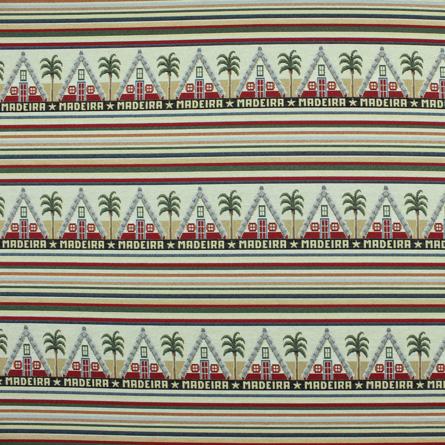 Gobelino Regional da Madeira Casas de Santana - Bege Gobelino Tecido para Decoração