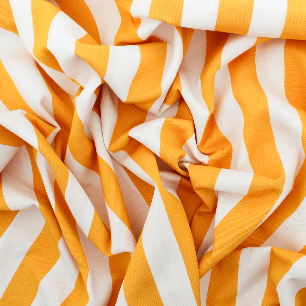 Lona de Exterior Risca - amarelo Lona Risca Exterior Tecido para Decoração