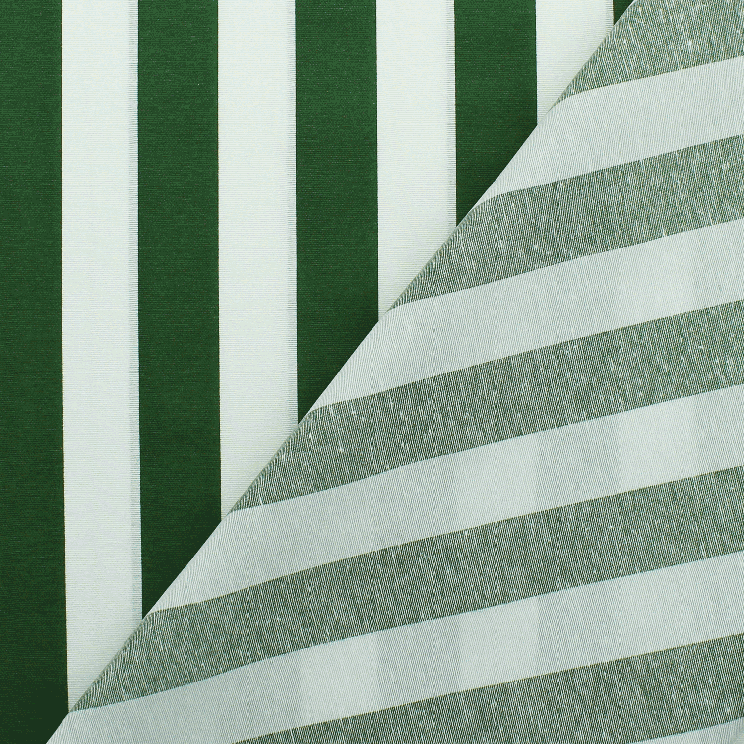 Loneta Riscas - verde & branco Loneta Estampada Tecido para Decoração