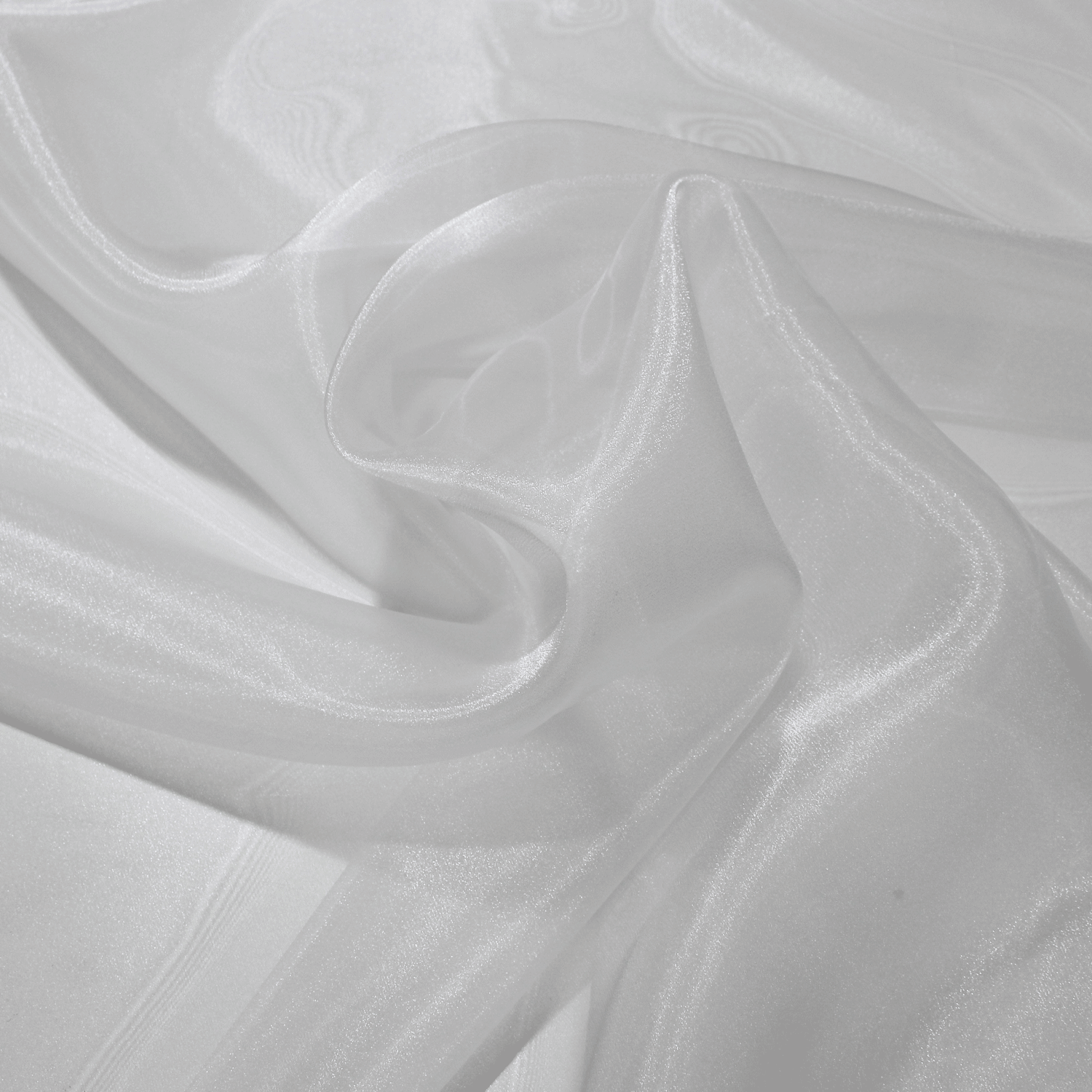 Organza Lisa - branco Organza Tecido para Vestuário