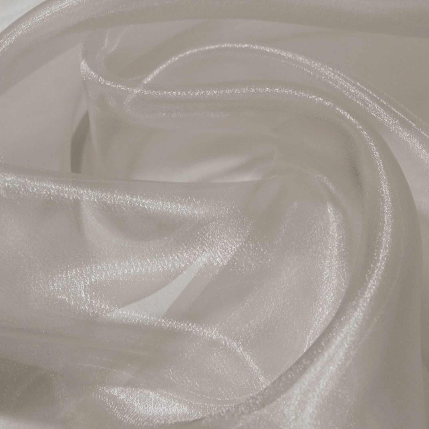 Organza Lisa - creme Organza Tecido para Vestuário