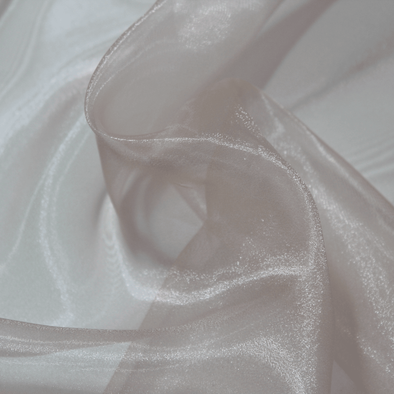 Organza Lisa - rosa velho Organza Tecido para Vestuário