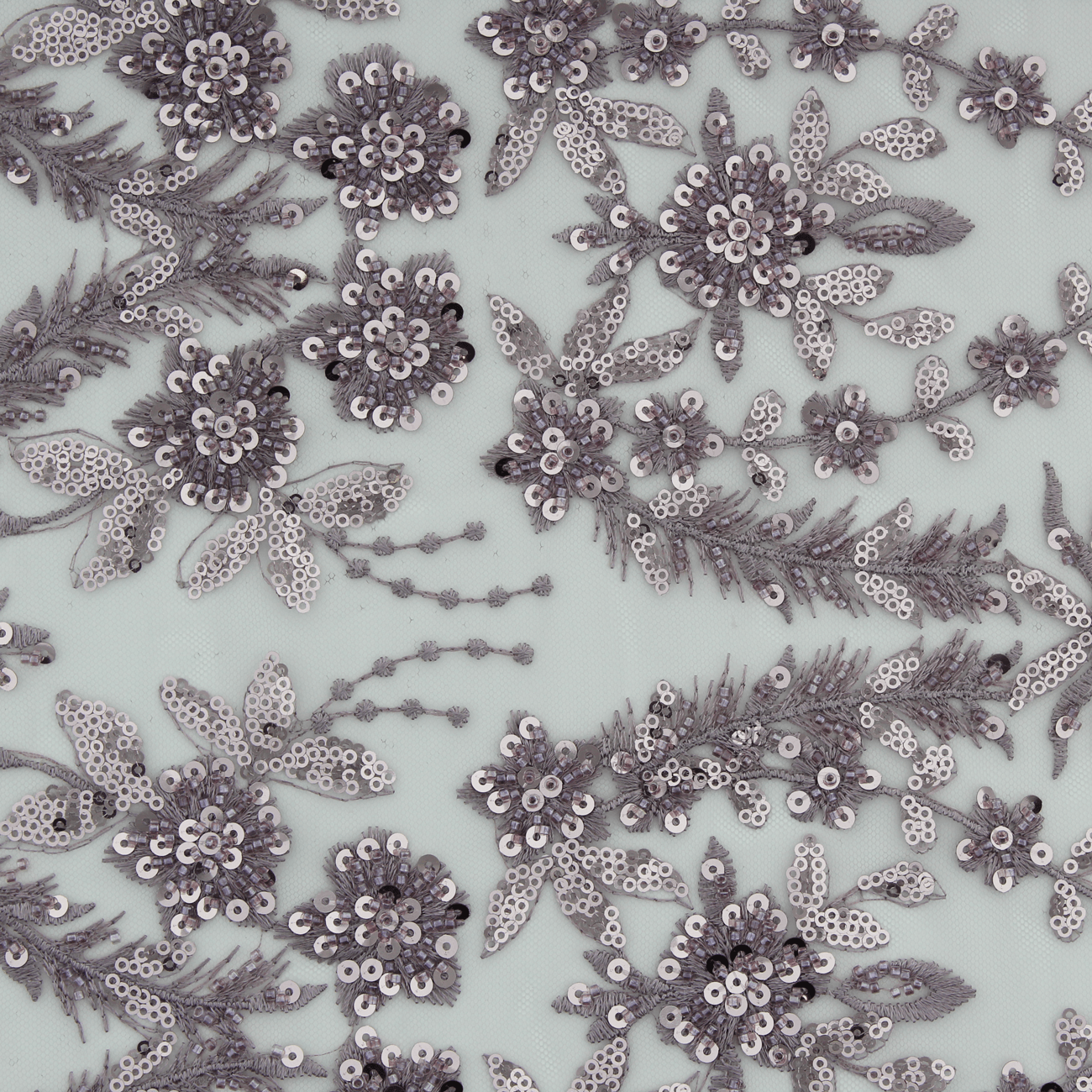 Renda de Cerimónia Bordada Lantejoulas - Rosa Rendas Tecido para Vestuário