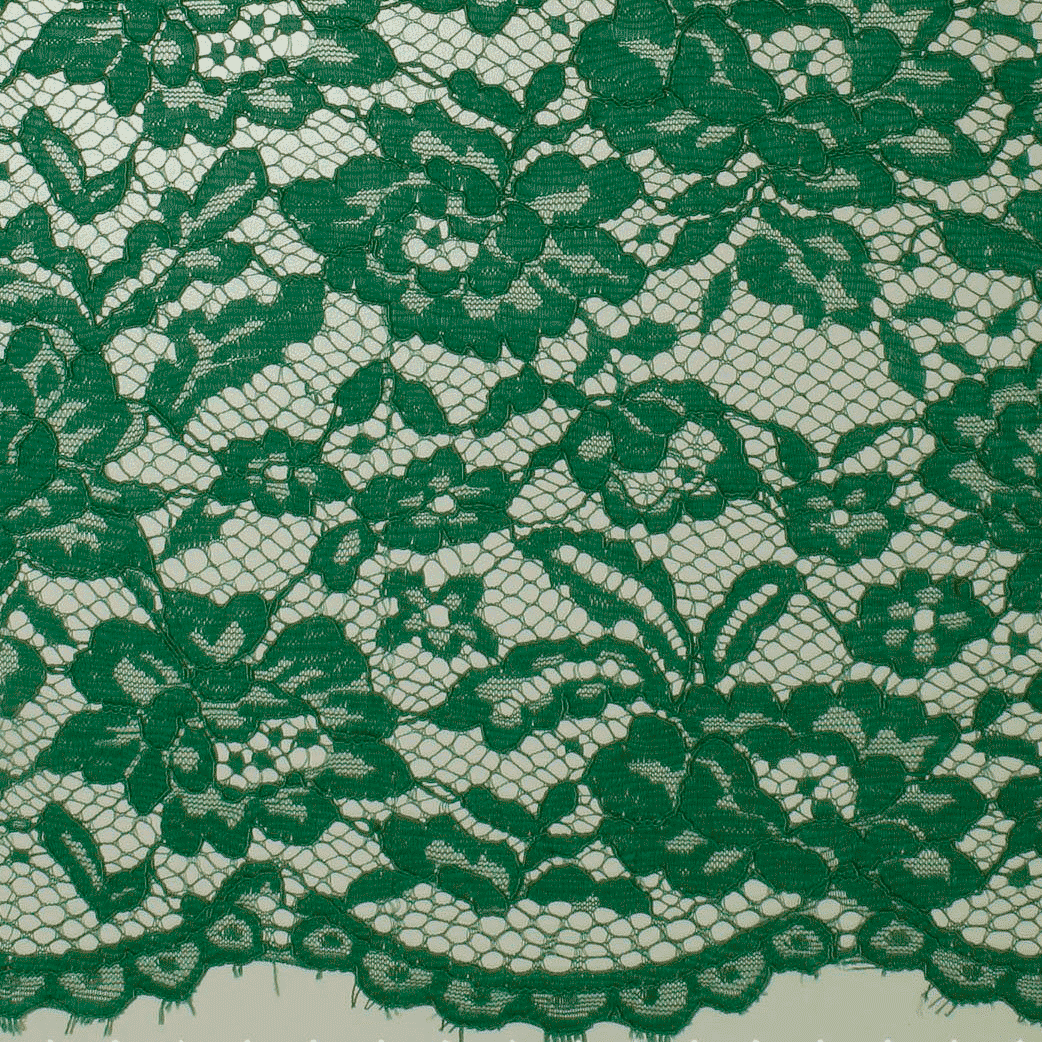 Renda de cerimónia verde Rendas Tecido para Vestuário