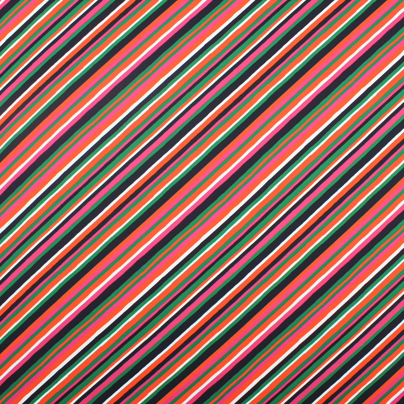 Retalho Camiseiro Riscas Acetinado - rosa & verde Retalhos Feira dos Tecidos Online