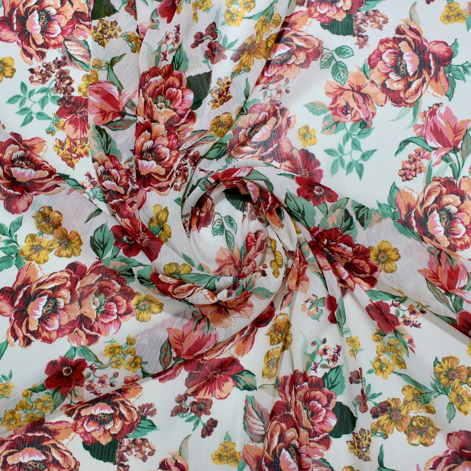 Retalho Camiseiro Translúcido Floral - rosa Retalhos Feira dos Tecidos Online