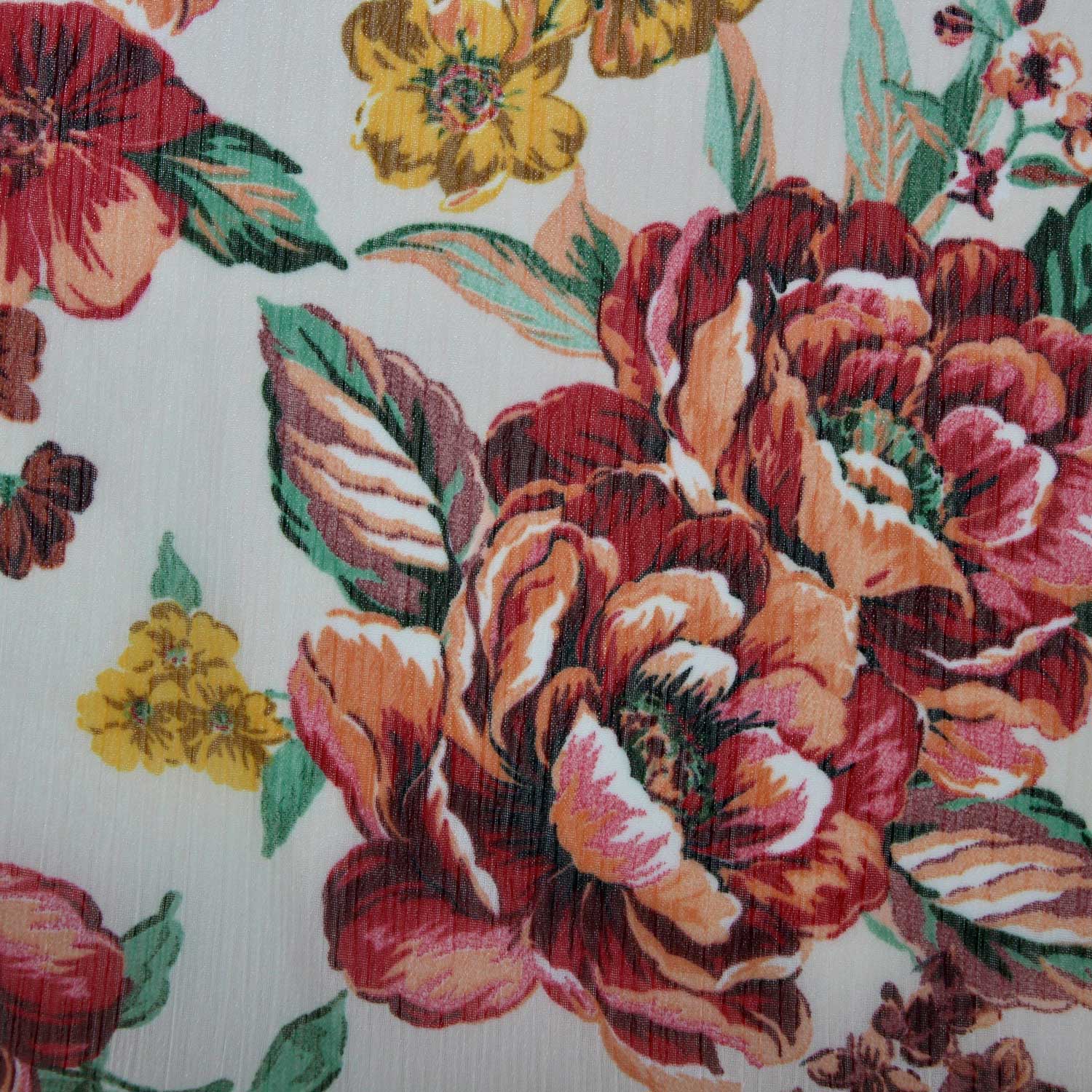 Retalho Camiseiro Translúcido Floral - rosa Retalhos Feira dos Tecidos Online