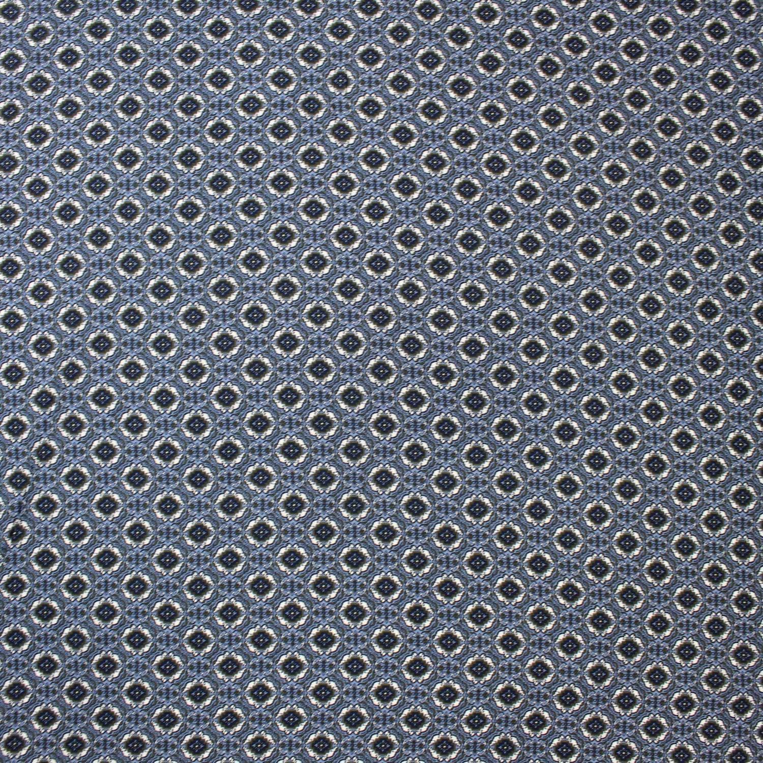 Retalho Camiseiro Viscose Figuras - azul Retalhos Feira dos Tecidos Online