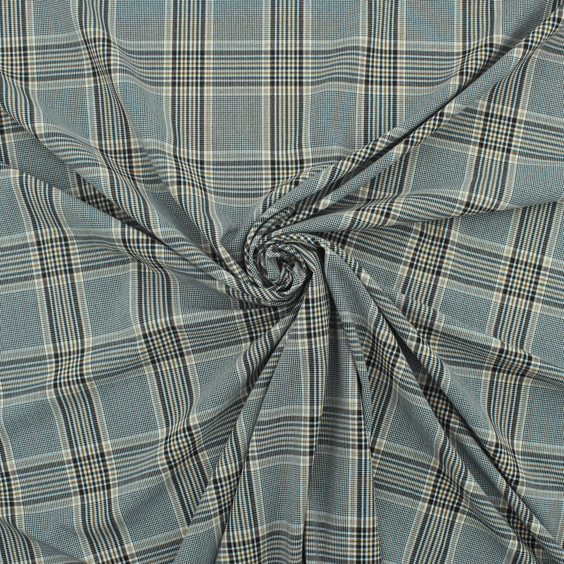 Retalho Outono Xadrez - Azul Xadrez Escocês Retalhos