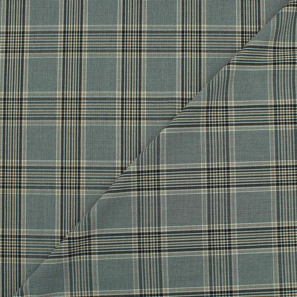 Retalho Outono Xadrez - Azul Xadrez Escocês Retalhos