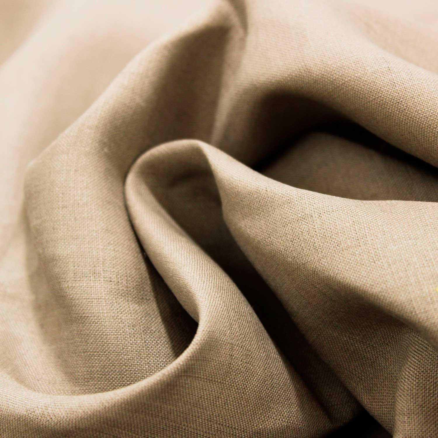 Tecido 100% Linho - bege escuro Linhos Tecido para Decoração e Vestuário