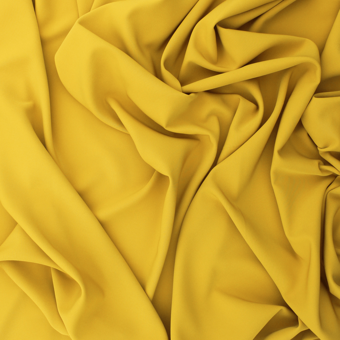 Tecido Liso Meia Estação Alma - Amarelo Torrado Lisos Meia Estação Tecido para Vestuário