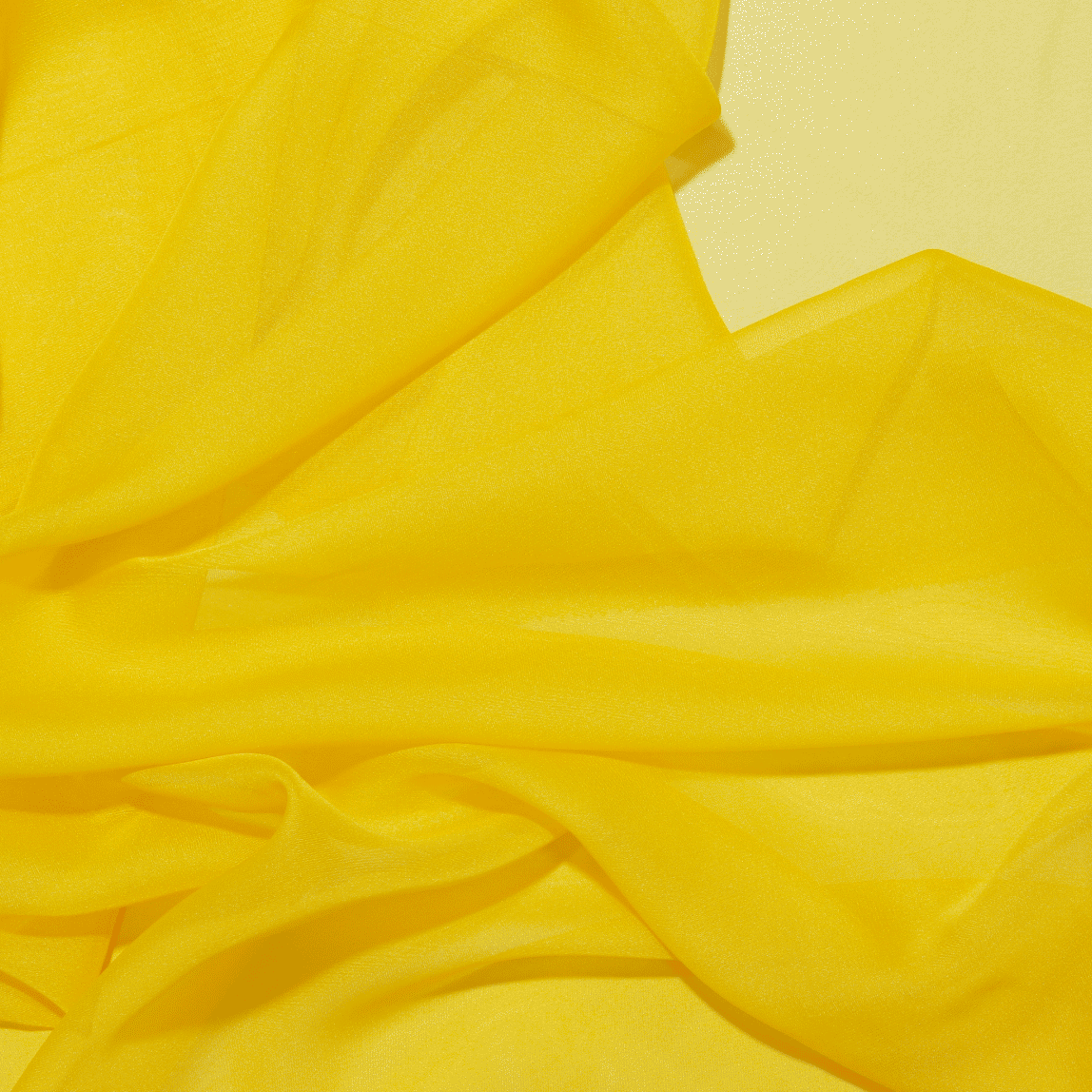 Tecido Mousseline Translúcido Excelence - amarelo Confecção Feira dos Tecidos Online