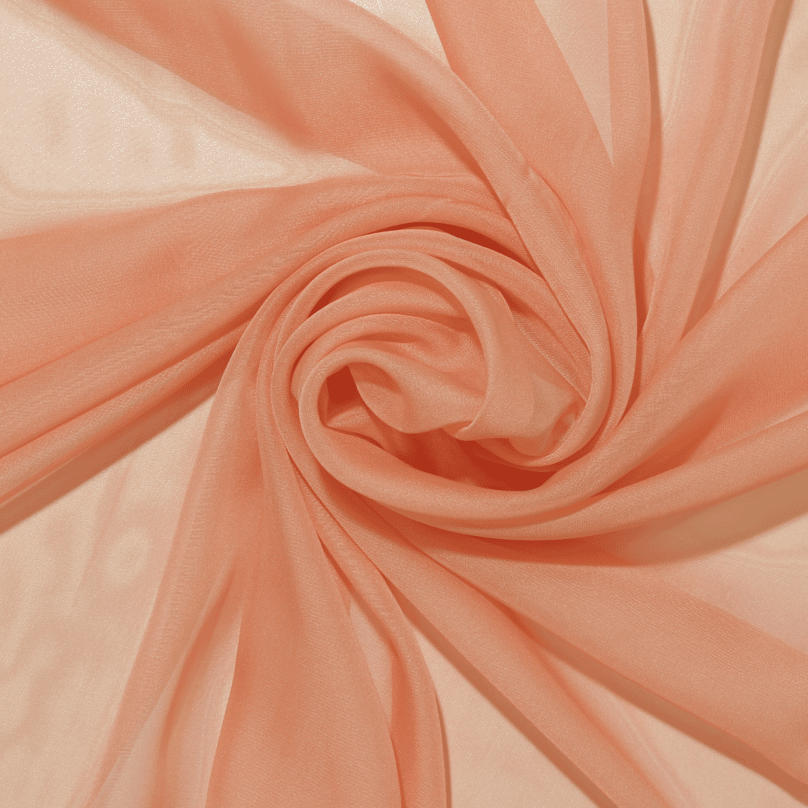 Tecido Mousseline Translúcido Excelence - salmão Confecção Feira dos Tecidos Online