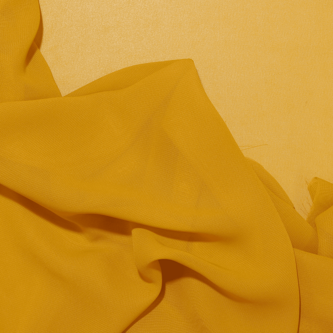 Tecido Mousseline Translúcido Prestige - amarelo torrado Confecção Feira dos Tecidos Online