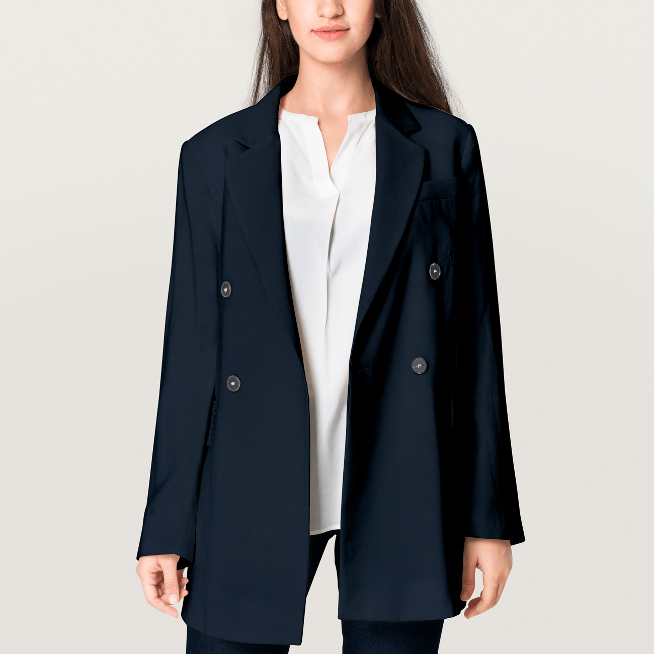 Tecido para Fato - Movementazione Capri - Azul Lisos Fato Tecido para Vestuário