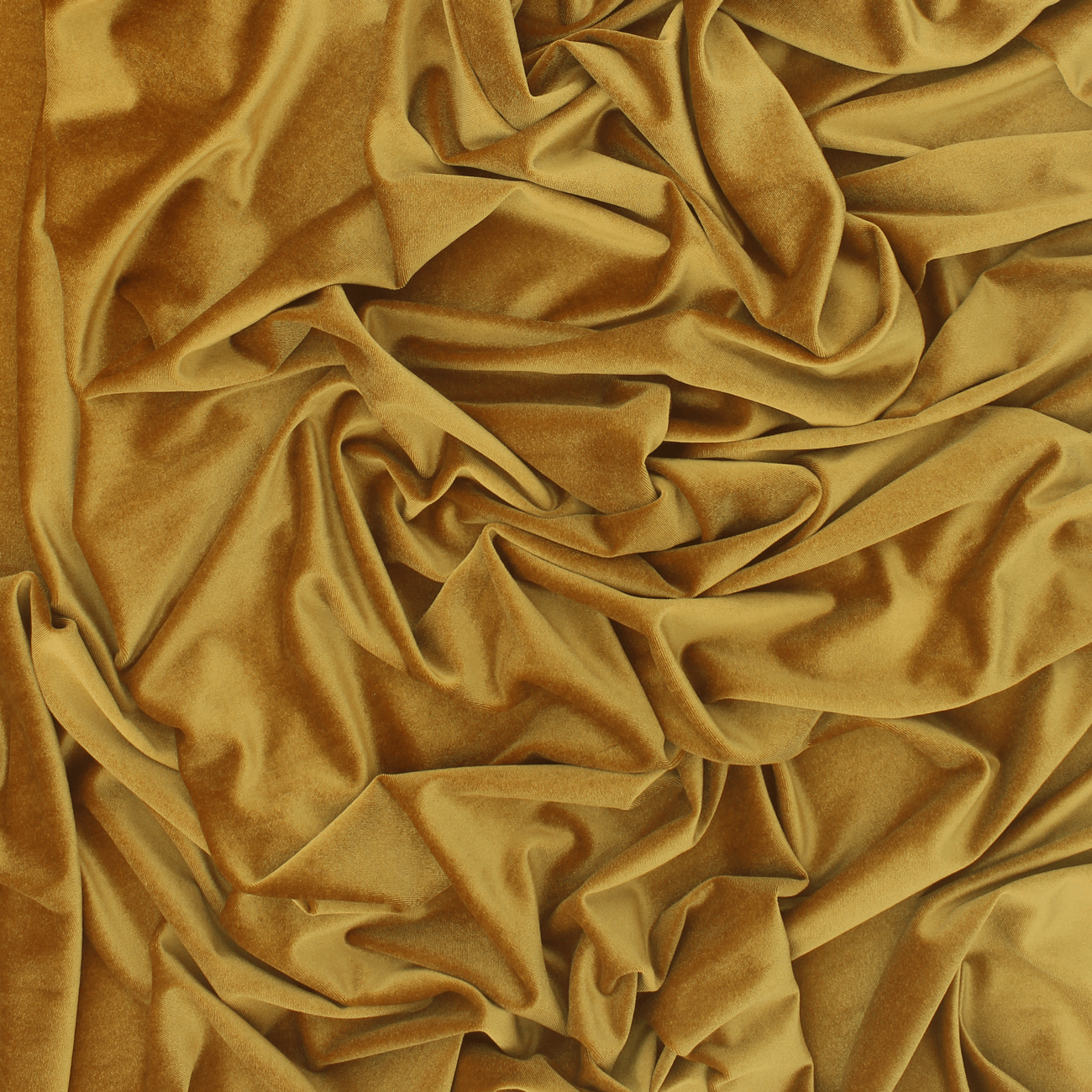 Tecido para vestuário - Veludo com elastano - Amarelo Torrado Veludos com elasticidade Tecido para Vestuário
