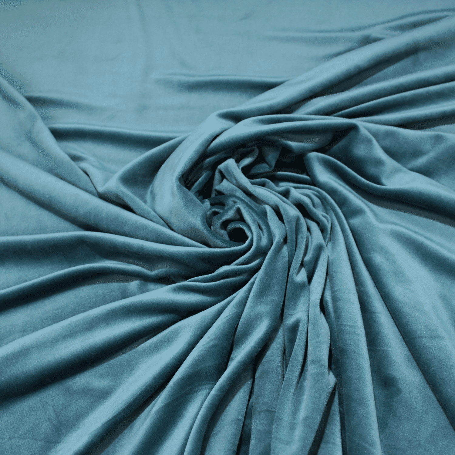 Tecido para vestuário - Veludo com elastano - petróleo Veludos com elasticidade Tecido para Vestuário