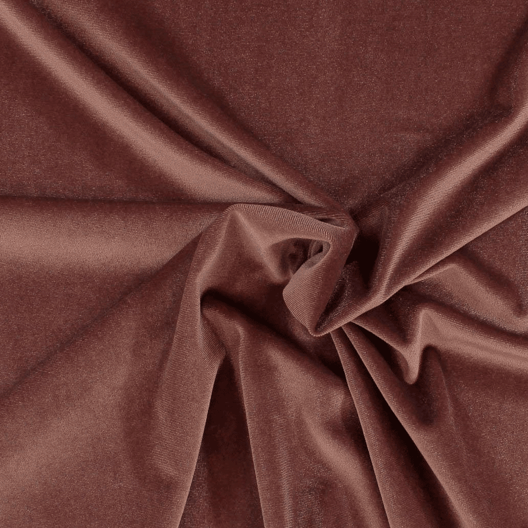 Tecido para vestuário - Veludo com elastano - rosa velho Veludos com elasticidade Tecido para Vestuário