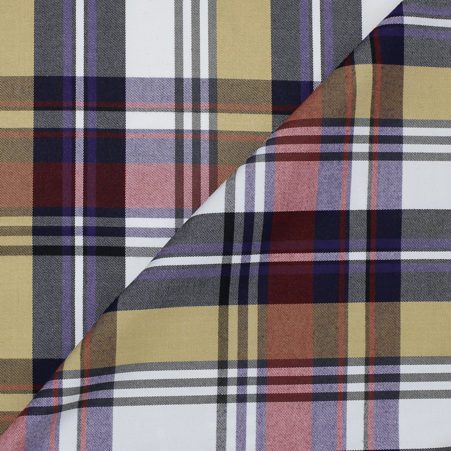 Tecido Vestuário Xadrez Escocês - amarelo & azul Xadrez Escocês Tecido para Vestuário