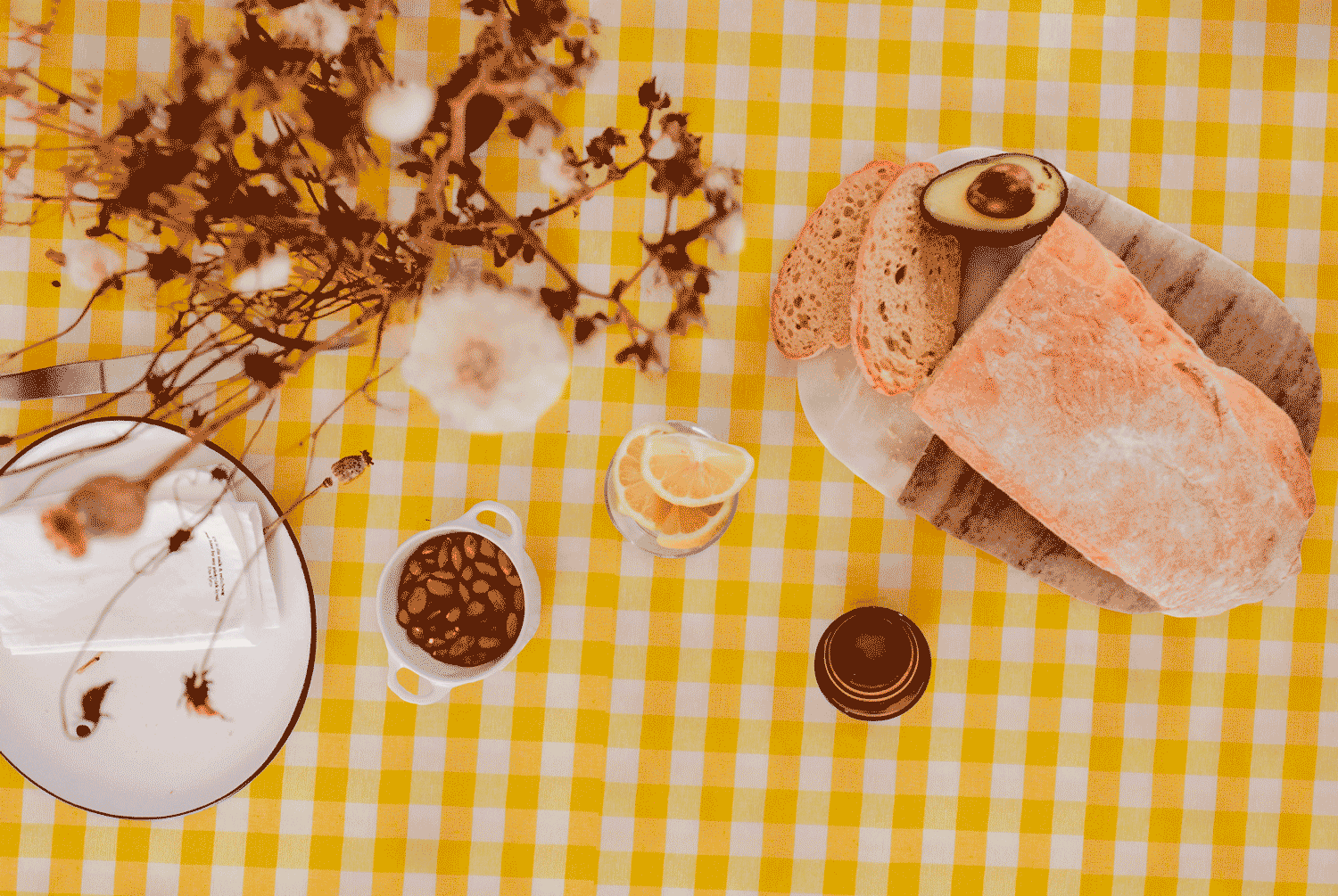 Tecido Xadrez Médio Vichy - amarelo Atoalhado Vichy Xadrez Tecido para Decoração