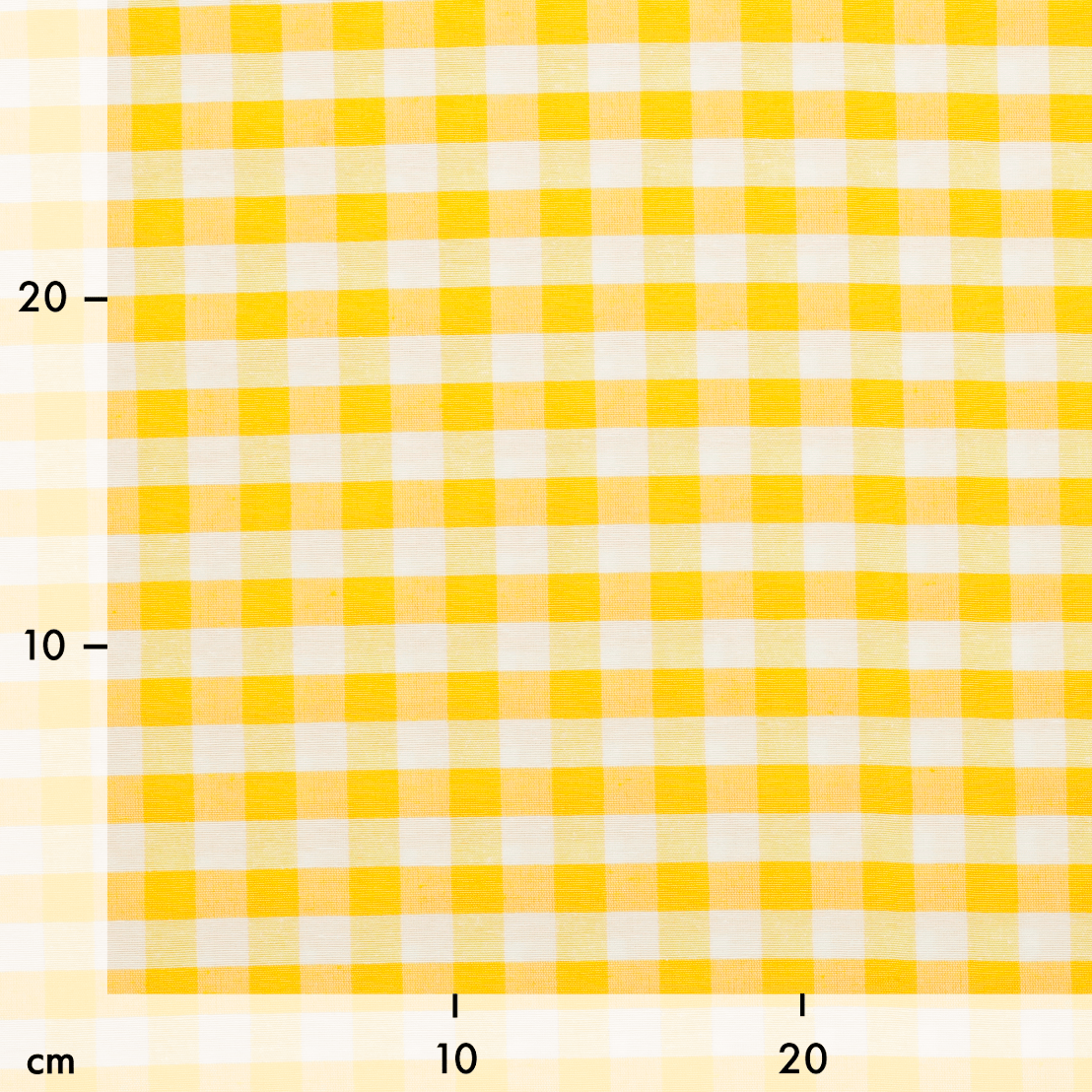 Tecido Xadrez Médio Vichy - amarelo Decoração Feira dos Tecidos Online