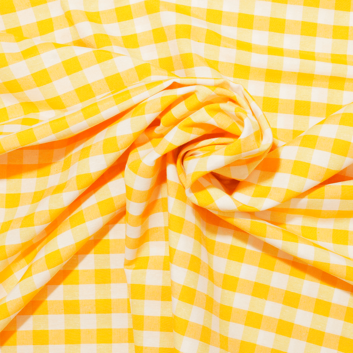 Tecido Xadrez Médio Vichy - amarelo Decoração Feira dos Tecidos Online