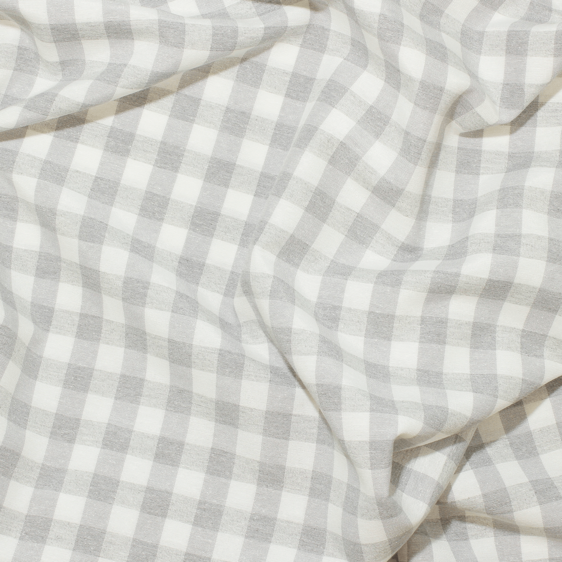 Tecido Xadrez Médio Vichy - cinza claro Decoração Feira dos Tecidos Online