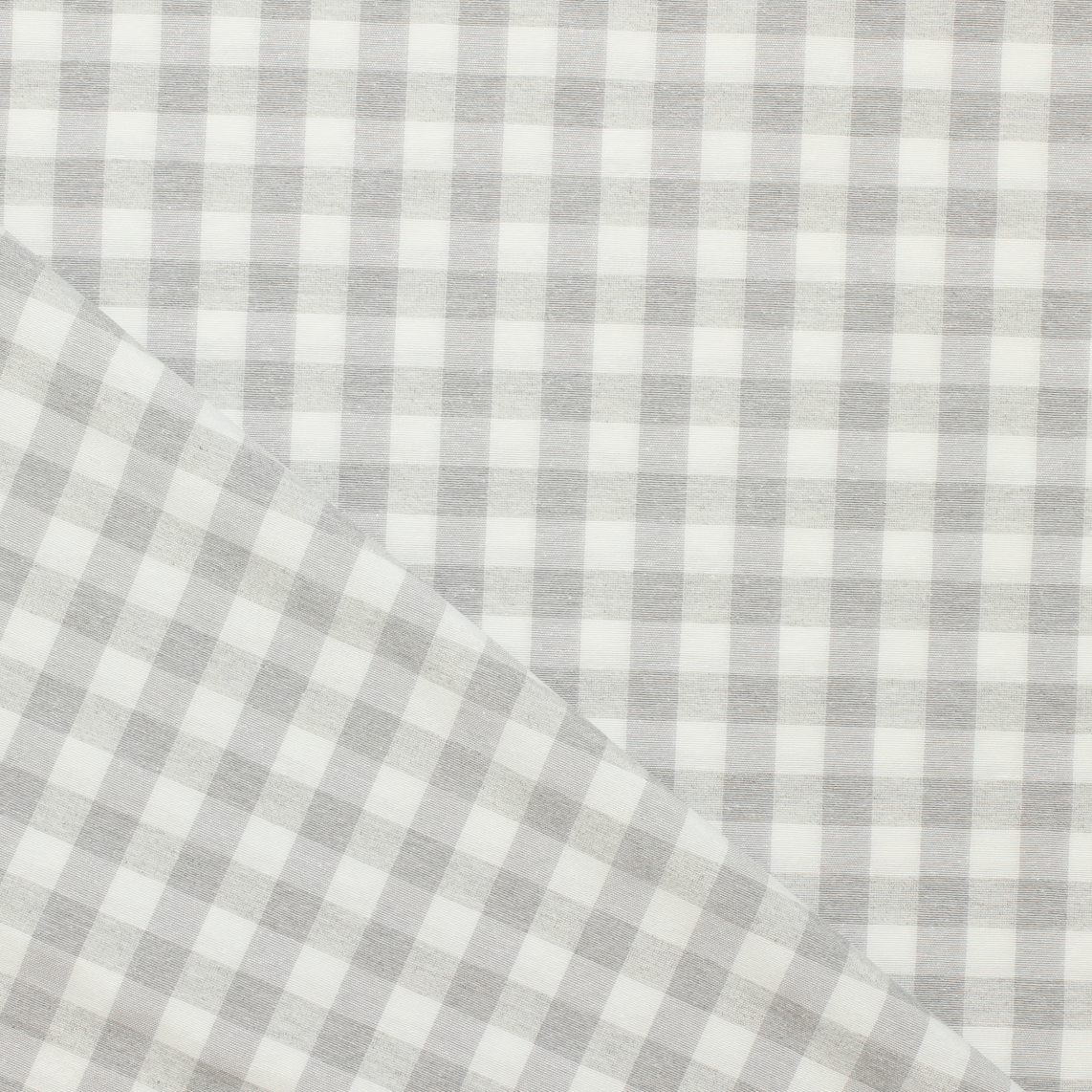 Tecido Xadrez Médio Vichy - cinza claro Decoração Feira dos Tecidos Online