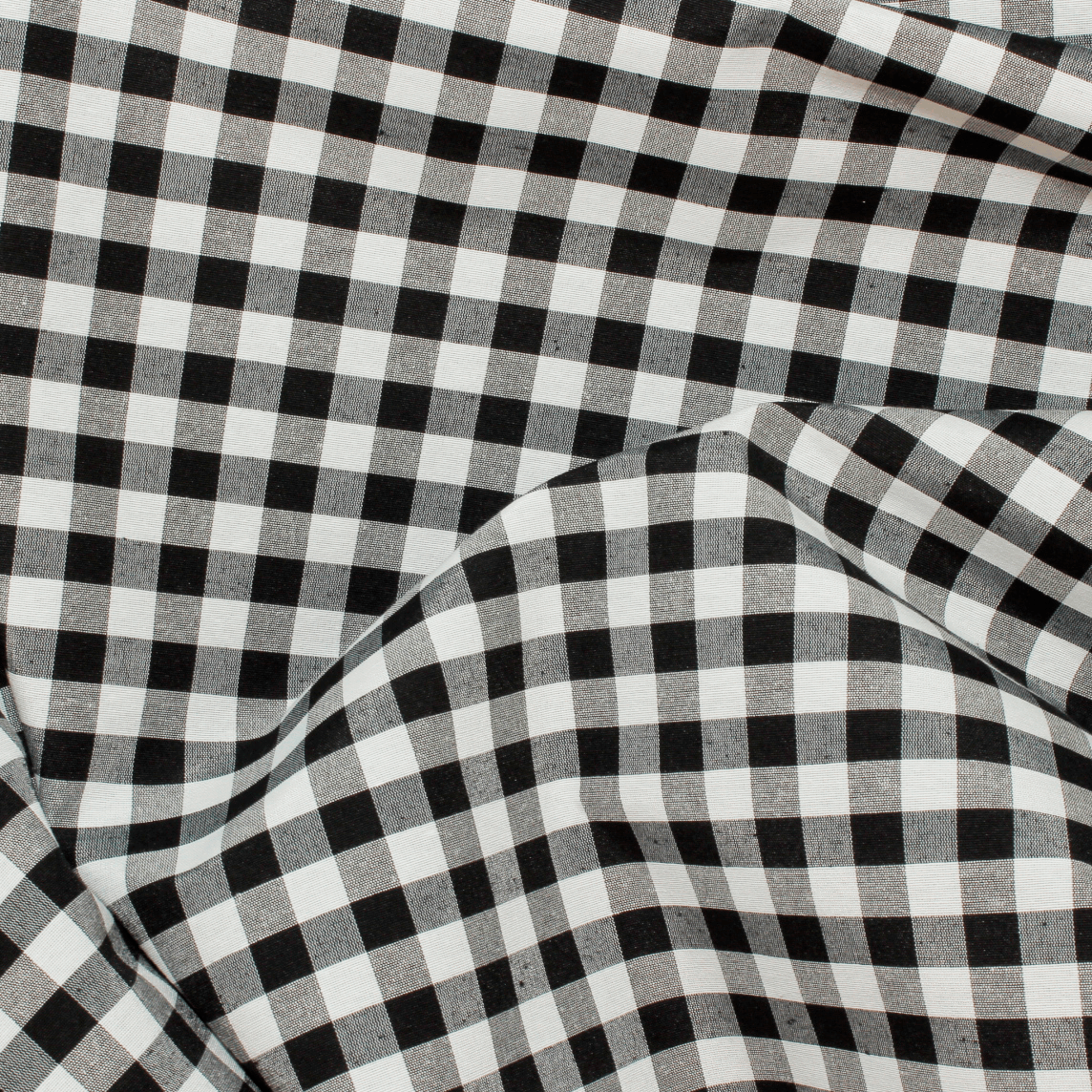 Tecido Xadrez Médio Vichy - preto Decoração Feira dos Tecidos Online