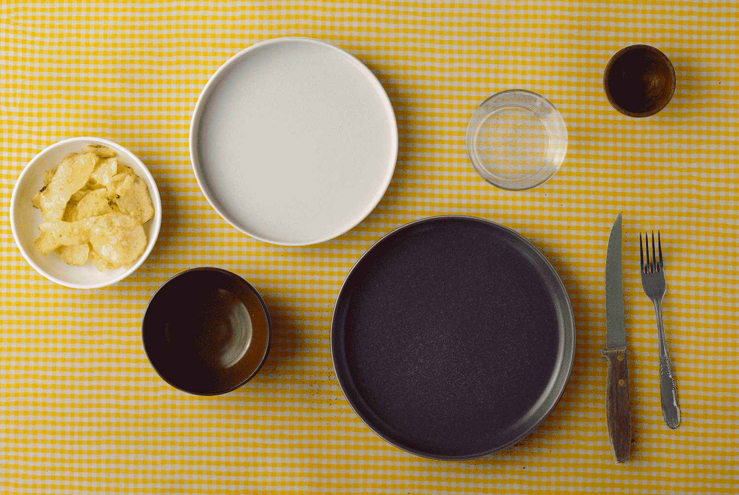 Tecido Xadrez Pequeno Vichy - amarelo Atoalhado Vichy Xadrez Tecido para Decoração