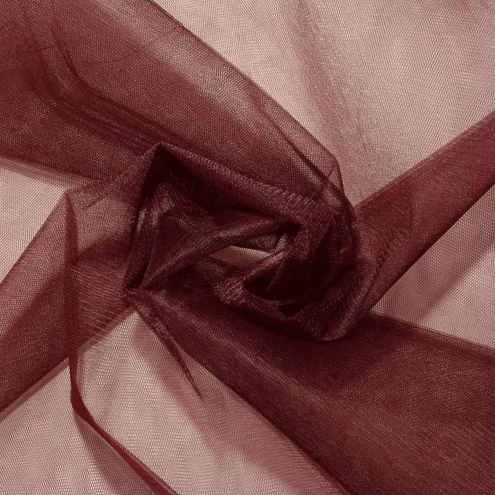 Tule Bordeaux Tule Tecido para Vestuário