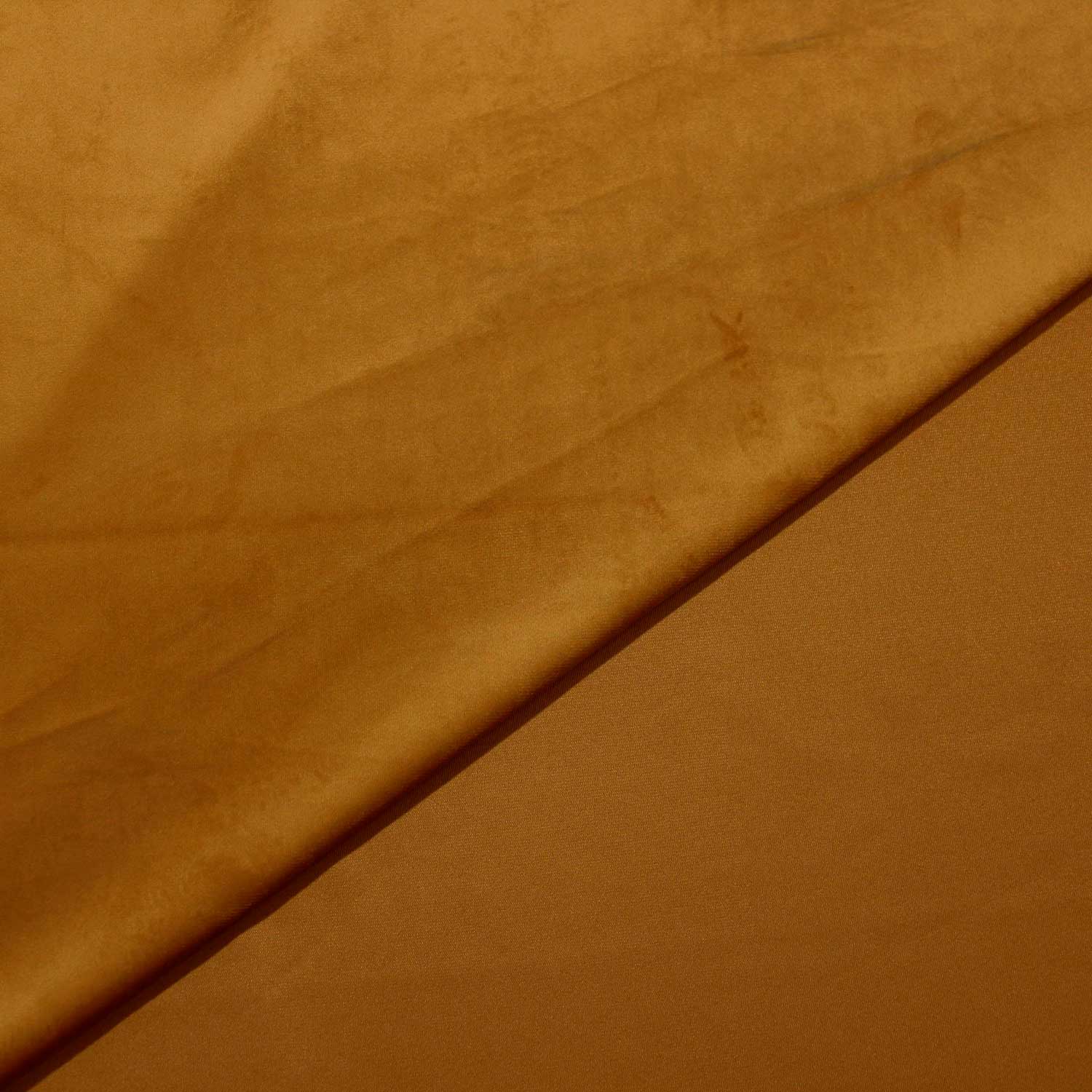 Veludo para decoração - amarelo torrado Veludos Tecido para Decoração