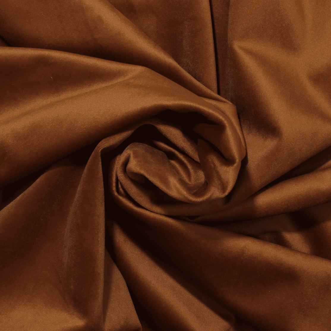 Veludo para decoração - laranja ocre Decoração Feira dos Tecidos Online