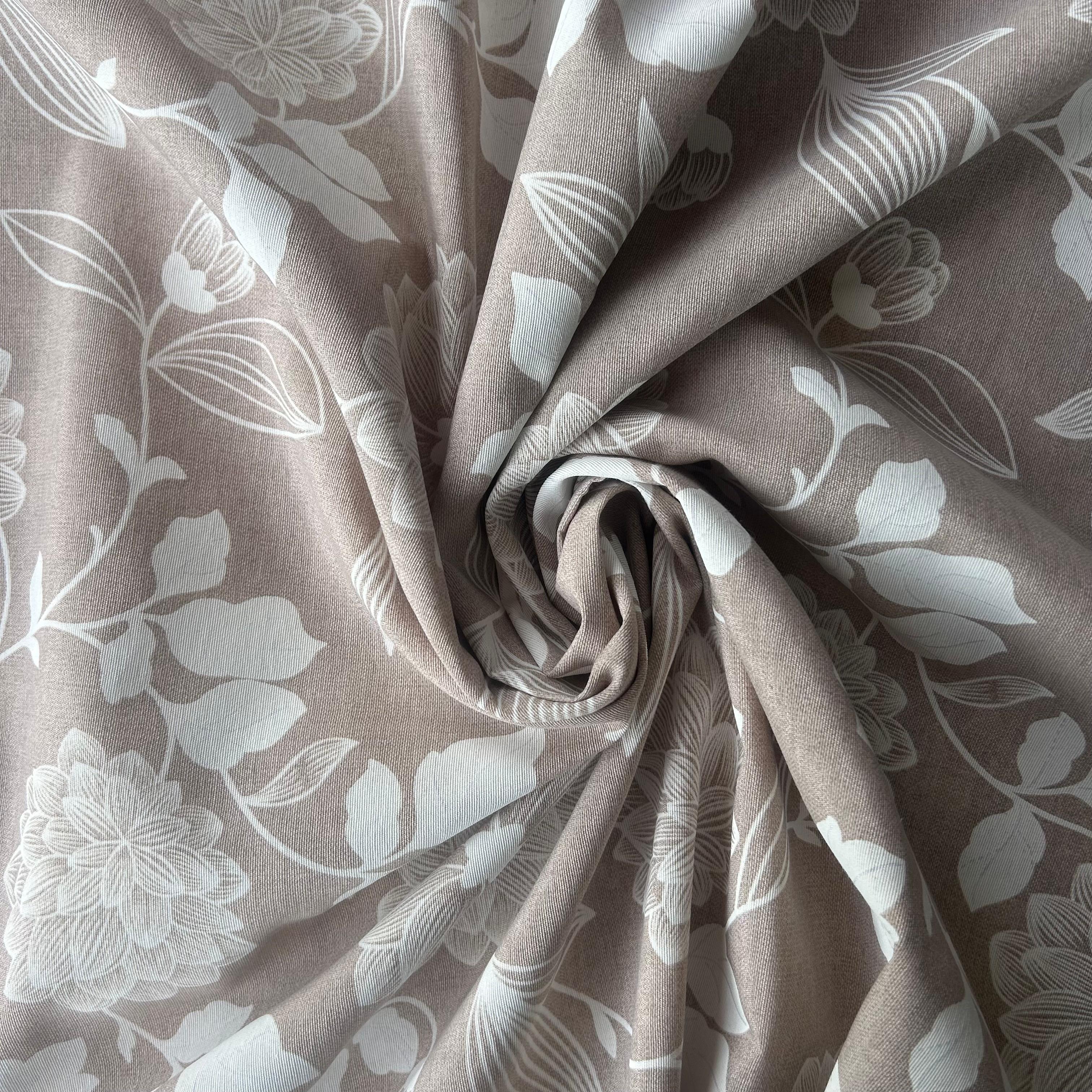 Loneta de decoração - Floral - Branco