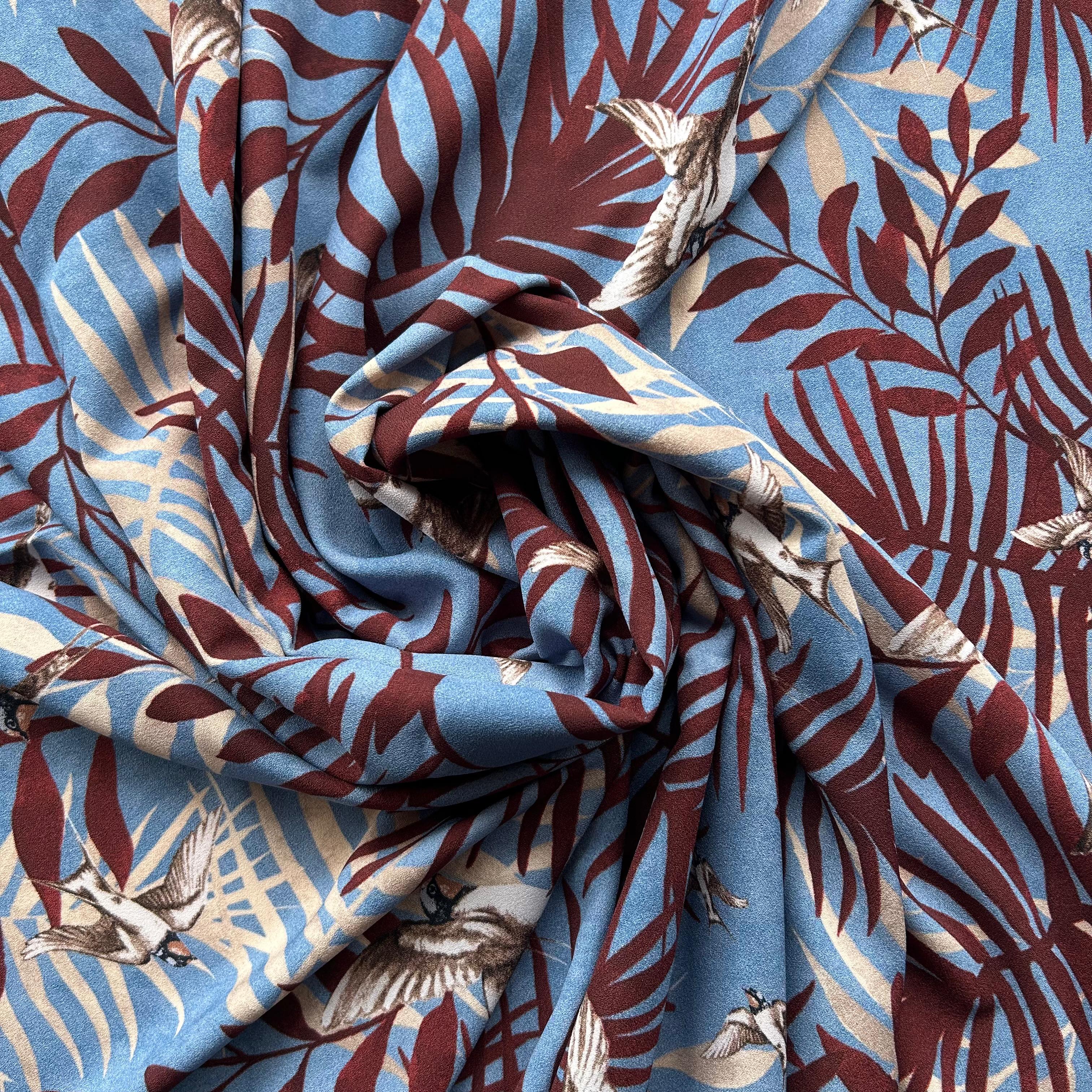 Estampado Floral - Azul