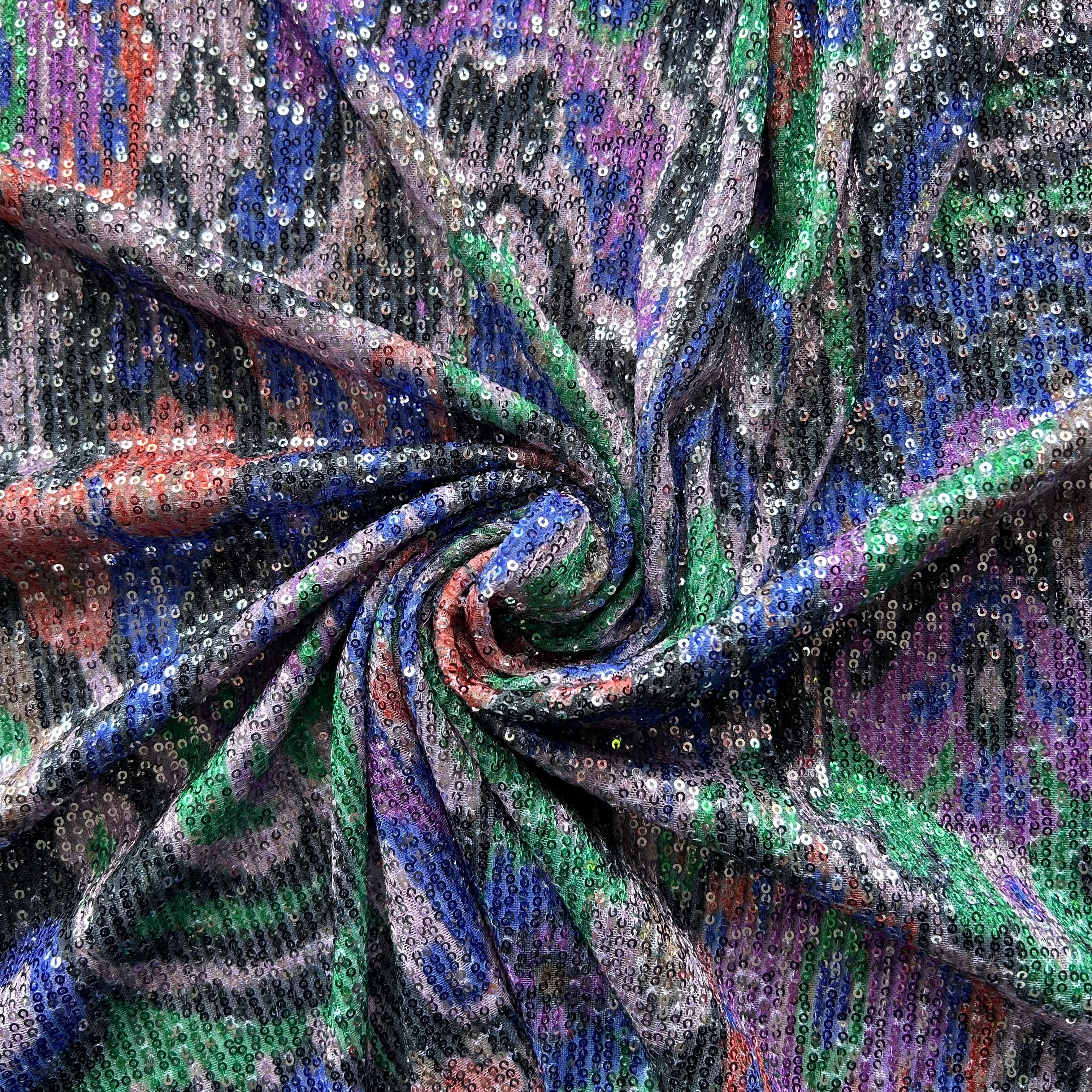 Renda de Cerimónia com Lantejoulas Multicolor