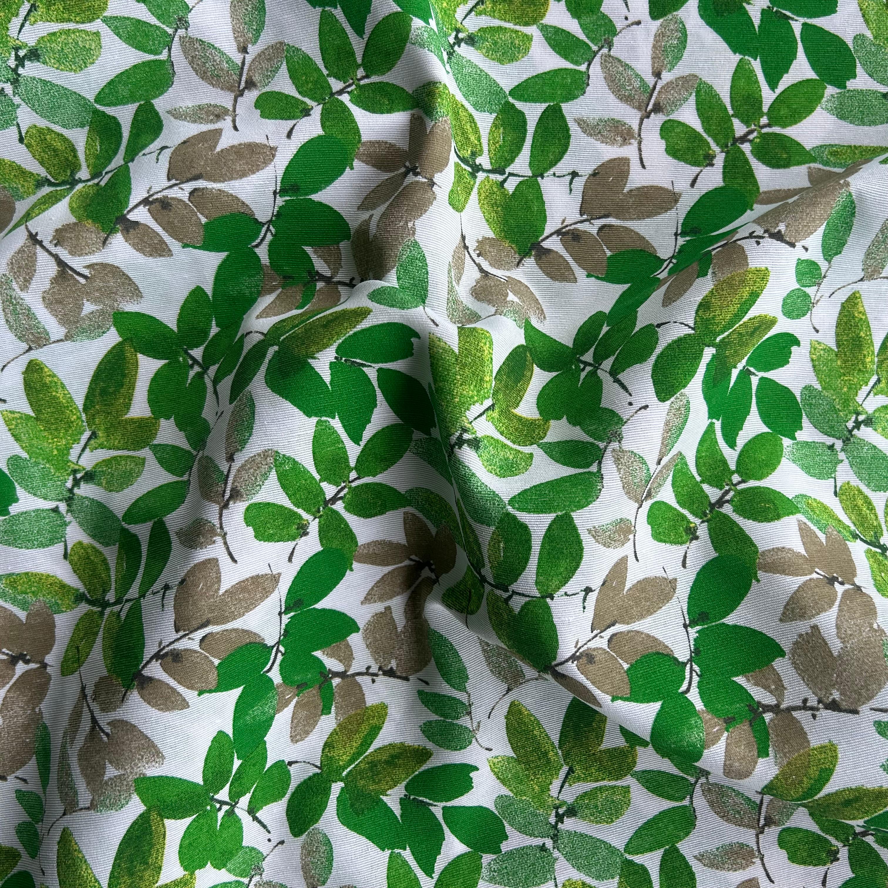 Loneta de decoração - Floral  - Verde