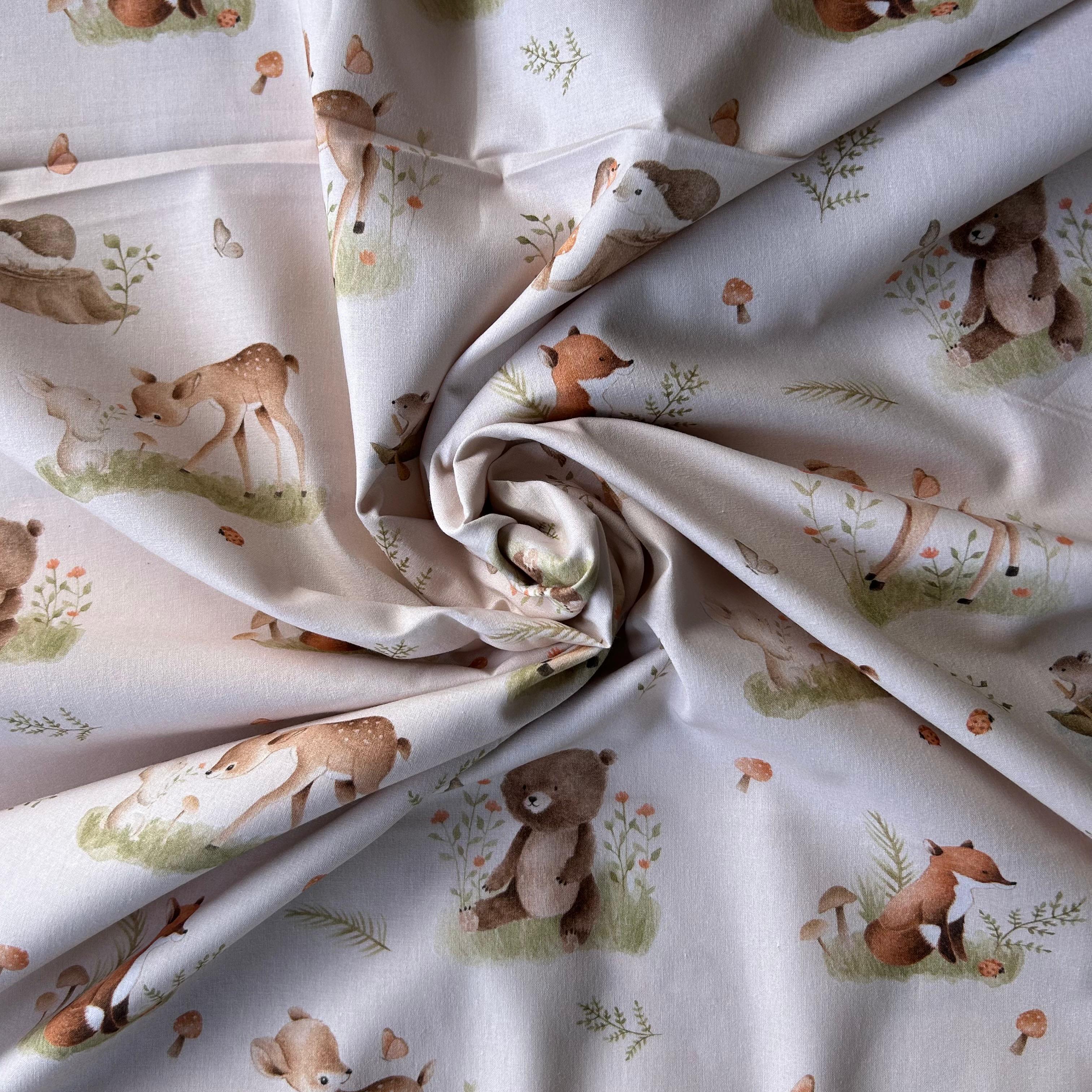 Algodão Estampado Infantil Animais