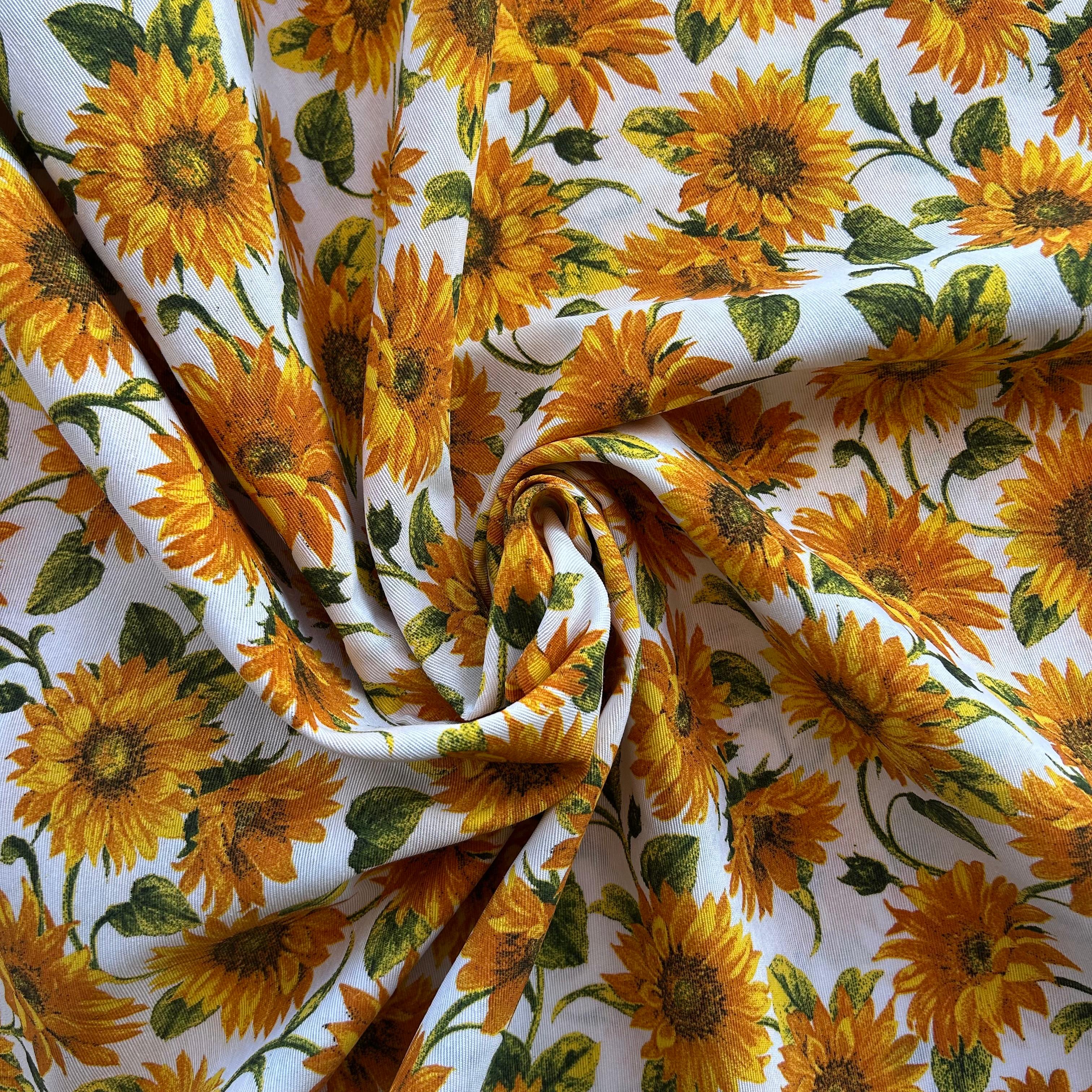 Loneta de decoração -  Floral Amarelo