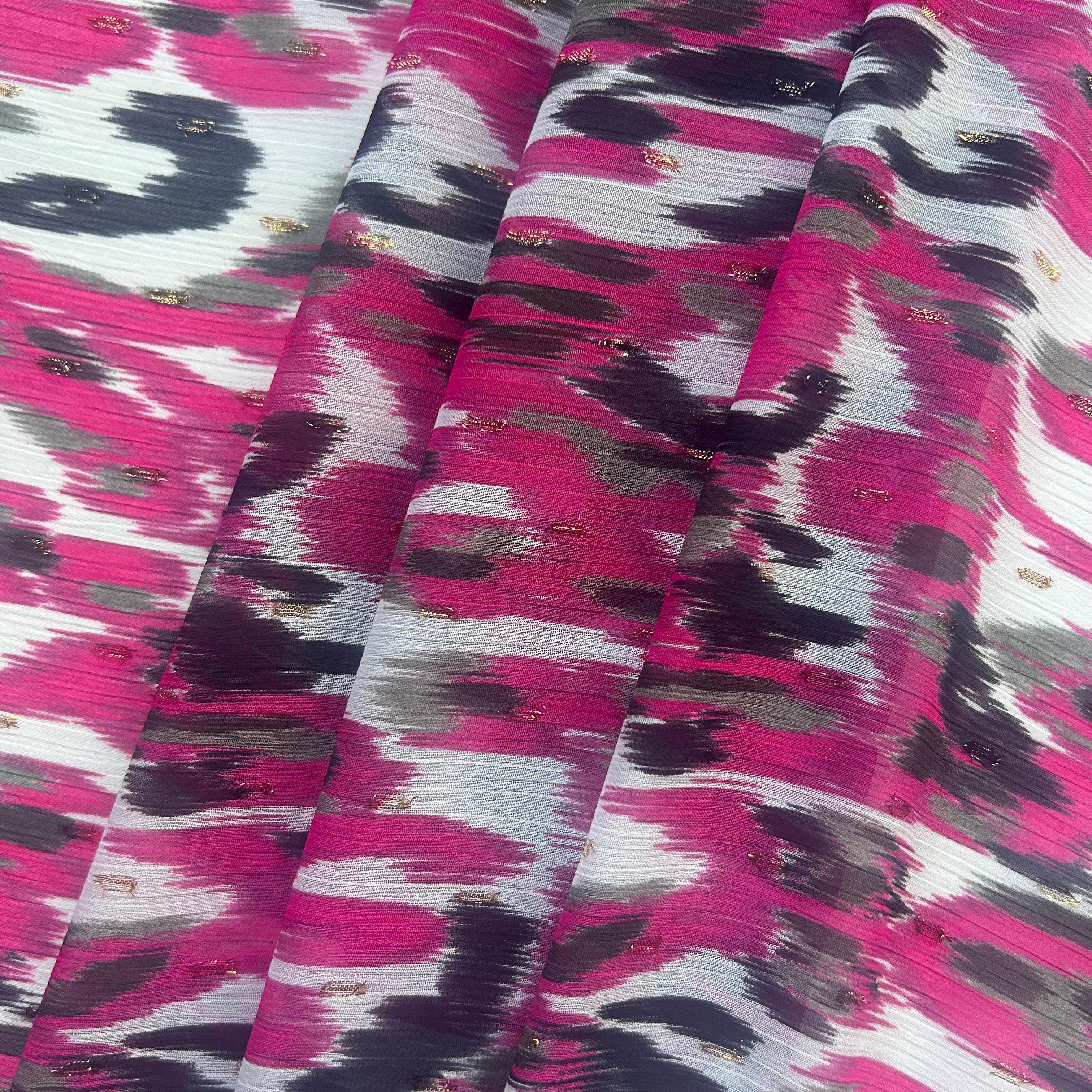 Retalho Camiseiro Translúcido Rosa fuxia