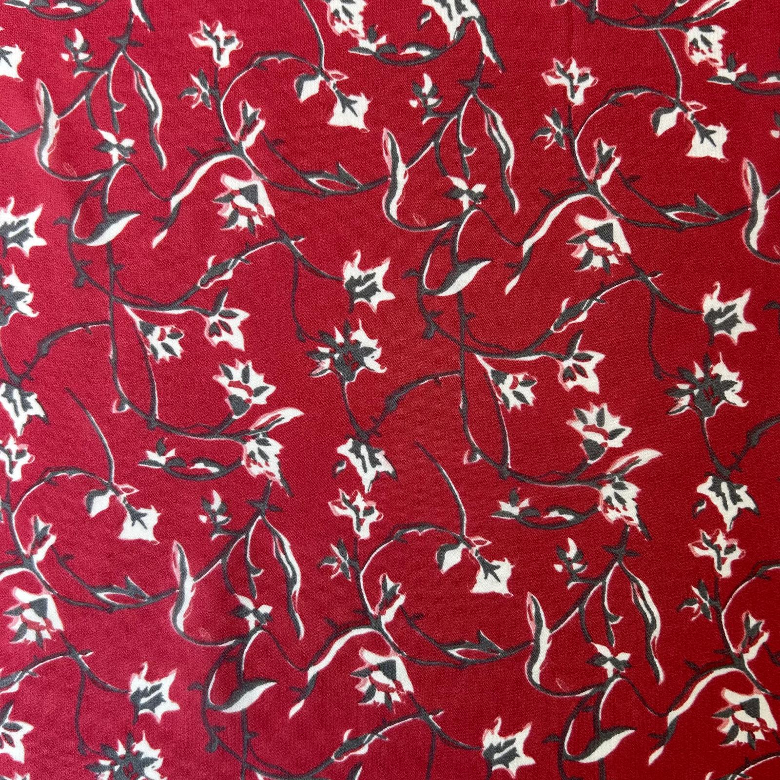 Retalho Camiseiro Estampado  Vermelho