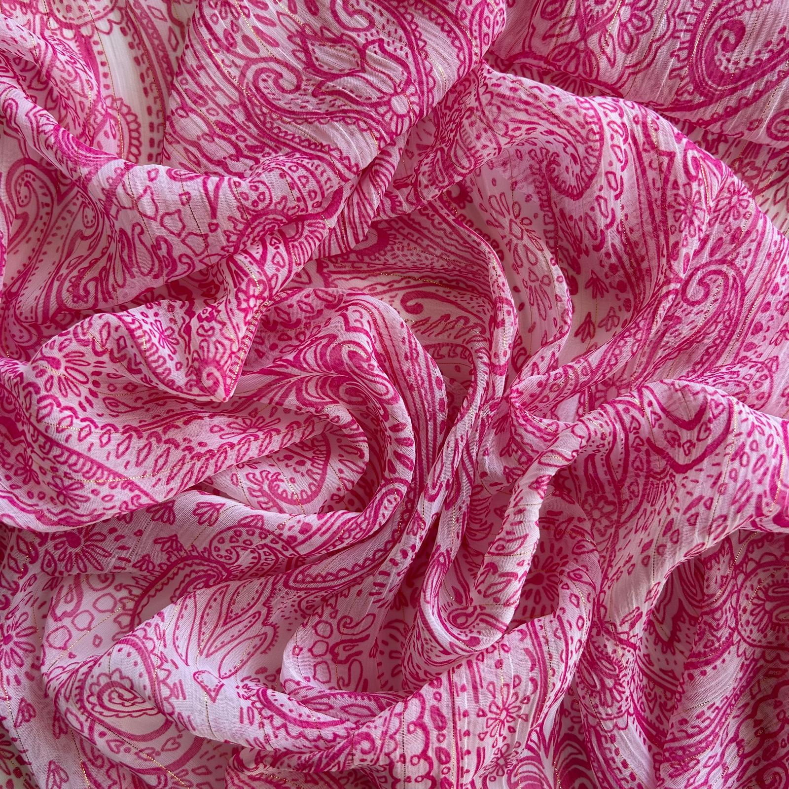 Camiseiro Estampado Translucido Rosa