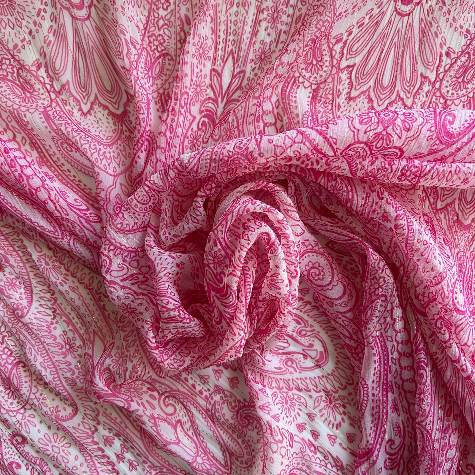 Camiseiro Estampado Translucido Rosa