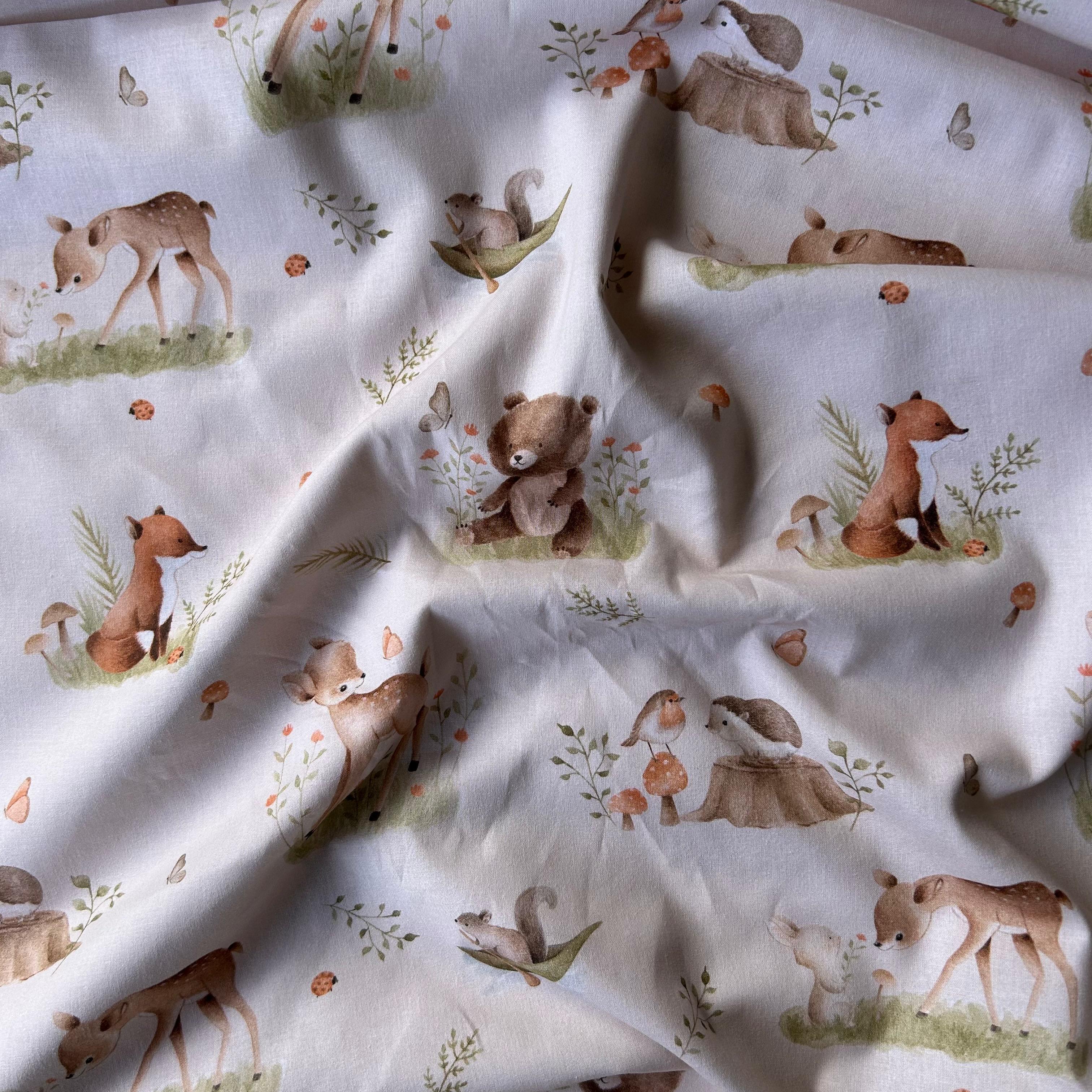 Algodão Estampado Infantil Animais