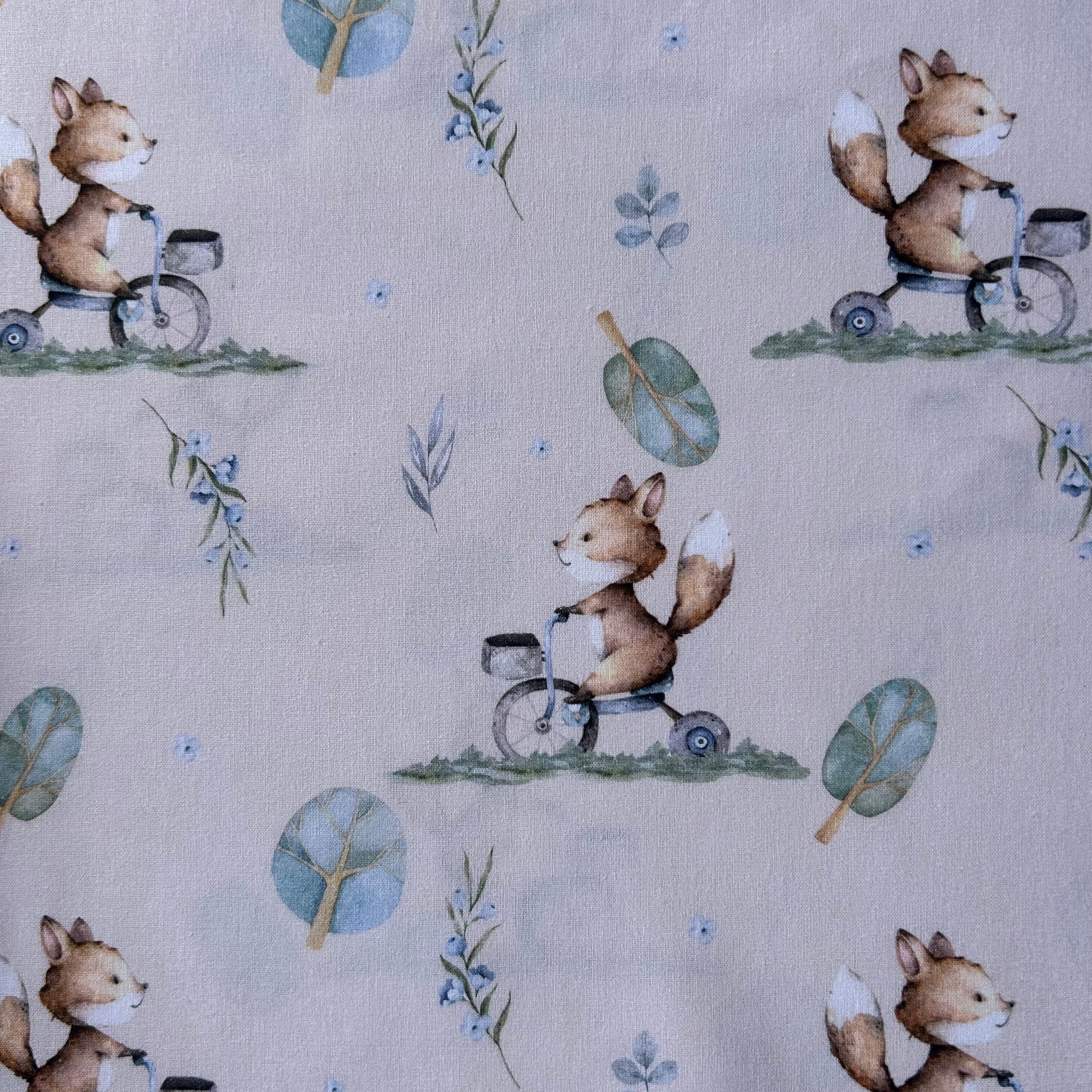 Algodão Estampado Infantil Bege