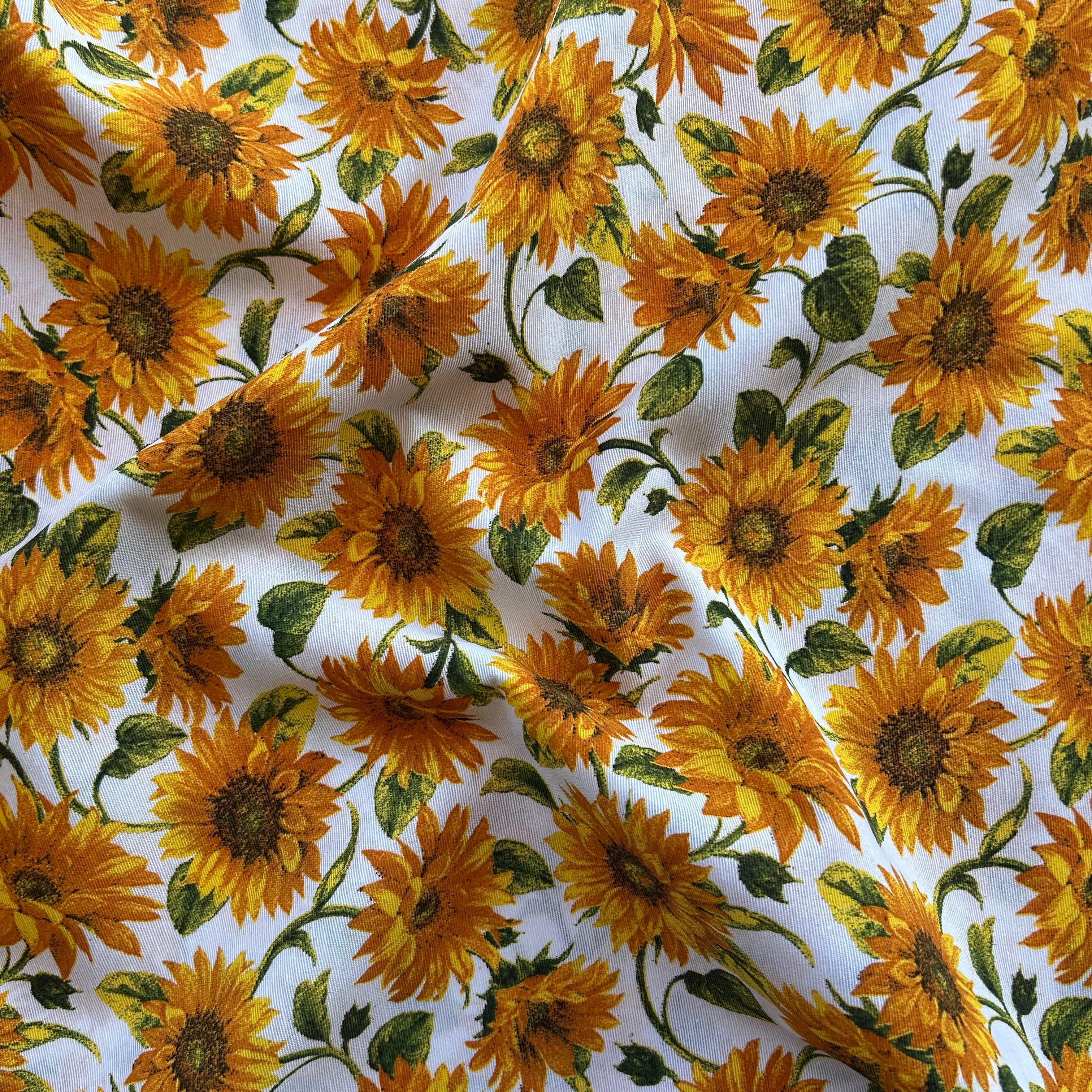 Loneta de decoração -  Floral Amarelo